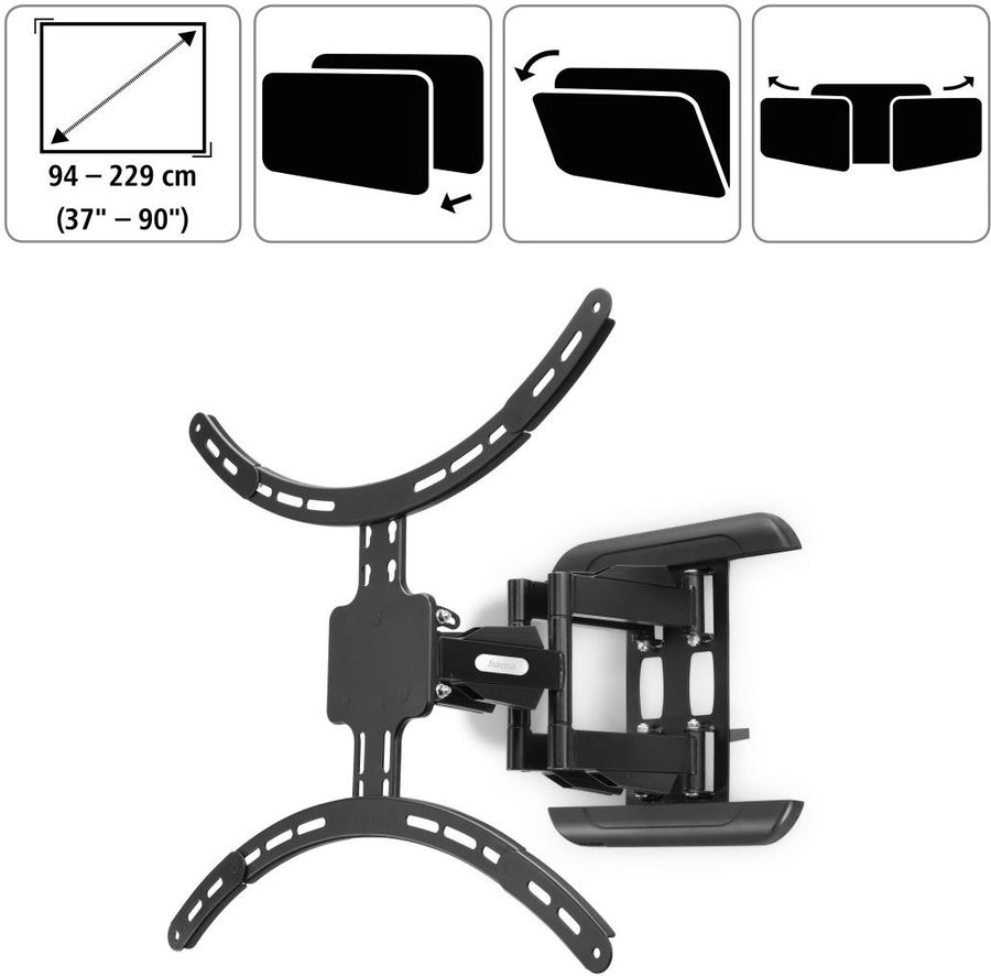 Кронштейн для телевизора HAMA Fullmotion TV Fully Mobile, 37-90 ...