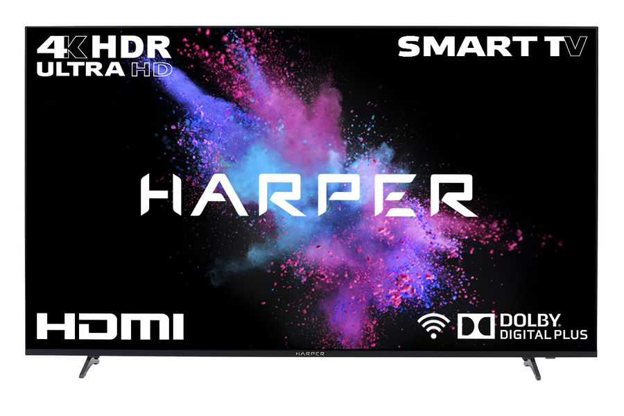 Характеристики 50" Телевизор Harper 50U750TS, 4K Ultra HD, черный ...