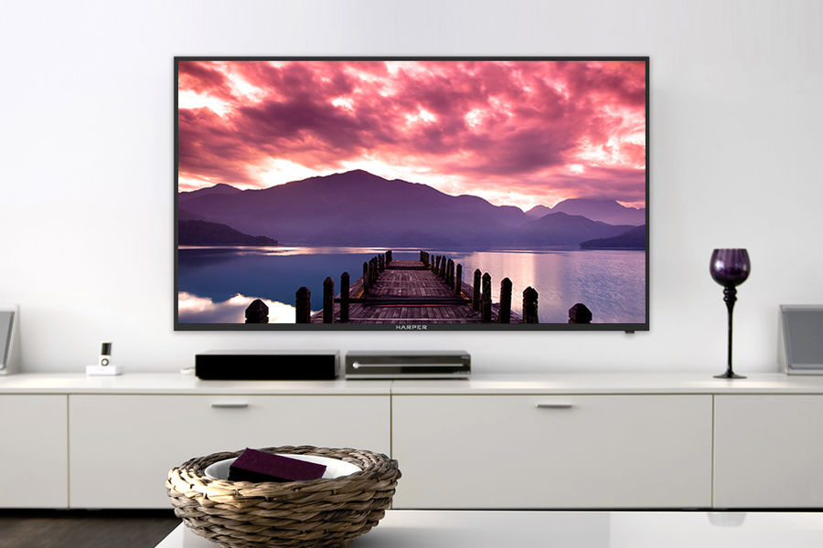 Услуги на 55" Телевизор Harper 55U660TS, 4K Ultra HD, черный, СМАРТ ТВ ...