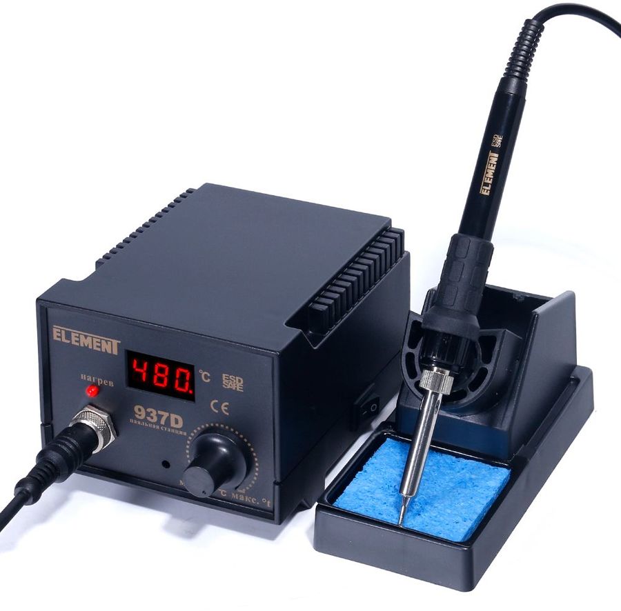 Характеристики Паяльник ELEMENT 937D, электрический, 40Вт [15288 ...