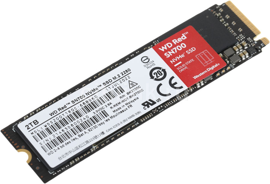 SSD накопитель WD Red SN700 WDS200T1R0C 2ТБ - купить в Ситилинк | 1896940