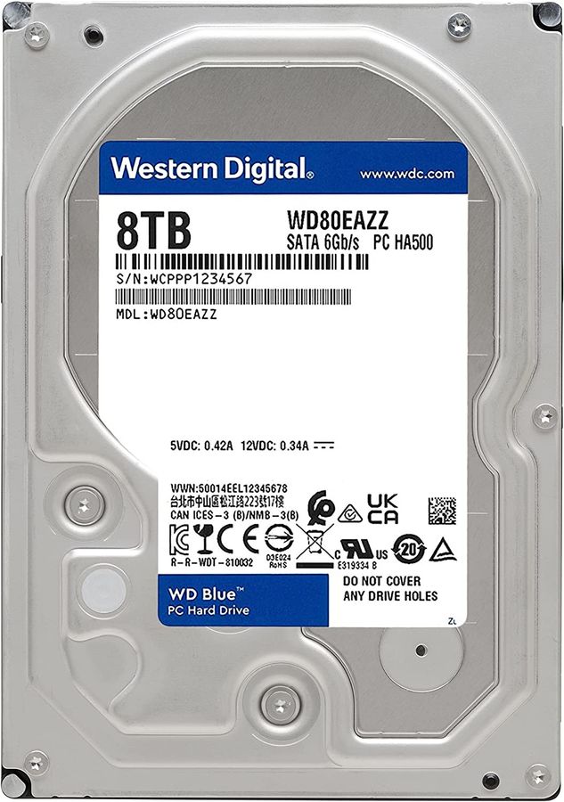 Жесткий диск WD Blue WD80EAZZ - купить в Ситилинк | 1905778
