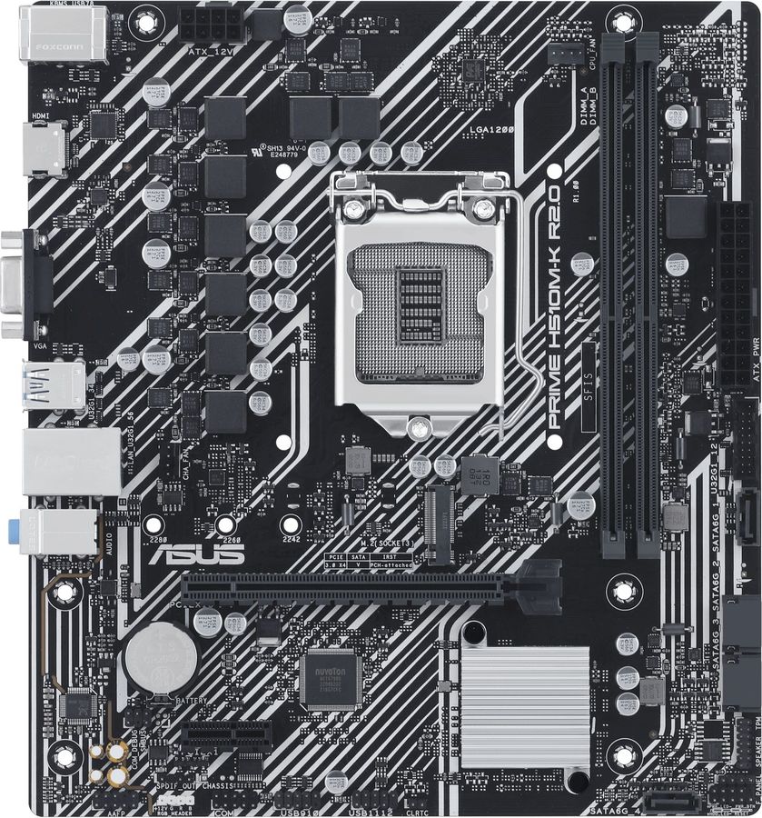Характеристики Материнская плата ASUS PRIME H510M-K R2.0, LGA 1200 ...