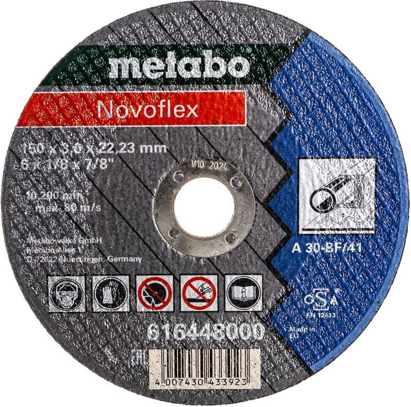 Отрезной диск METABO Novoflex, по металлу, 150мм, 1шт - купить в ...
