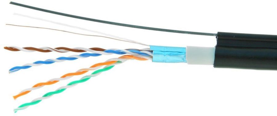 Характеристики Кабель CABLEXPERT FPC-5051E-SO-OUTR FTP, cat.5E, 305м, 4 ...
