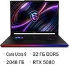 Ноутбук игровой MSI Raider 16 Max HX B2WI-030RU, 16", OLED, Intel Core Ultra 9 290HX Plus, 24-ядерный, 32ГБ DDR5, 2ТБ SSD, NVIDIA GeForce RTX 5080 для ноутбуков - 16 ГБ, черный
