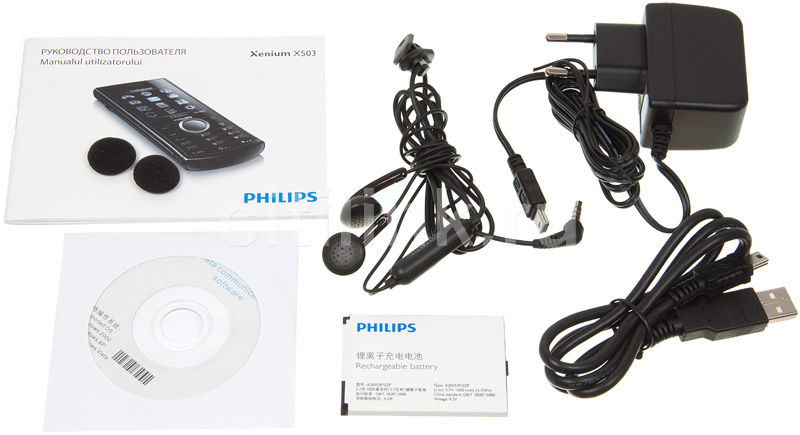 Philips x503 аккумулятор