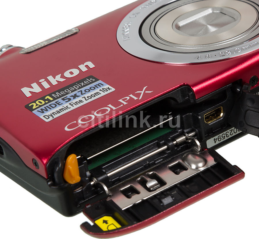Купить Цифровой фотоаппарат NIKON CoolPix S2900, красный в интернет ...