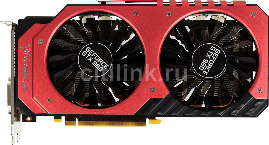 Видеокарта Palit NVIDIA GeForce GTX 960 PA-GTX960 JetStream 4G 4ГБ ...