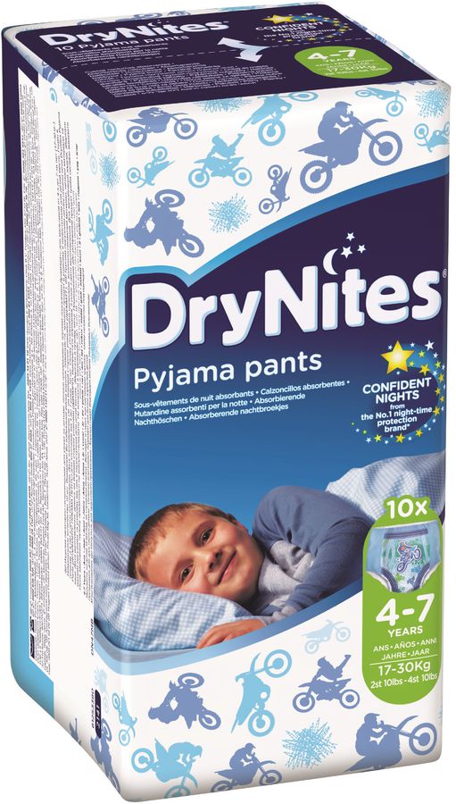 Характеристики Huggies трусики для мальчиков DryNites 16+ кг, 10 шт ...