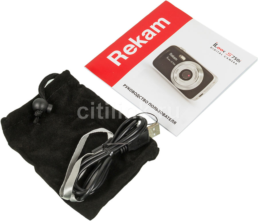 Характеристики Цифровой фотоаппарат Rekam iLook S750i, черный (304808 ...
