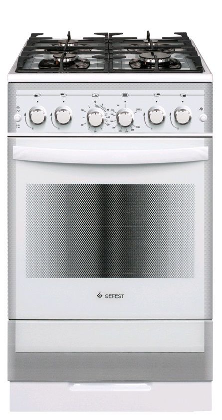 Газовая плита Гефест ПГ 5500-02 0042, белый - купить в Ситилинк | 340892