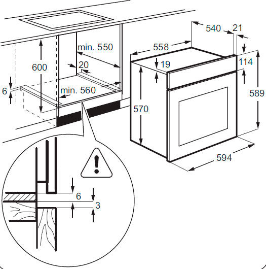 Духовой шкаф zanussi zzb510301x