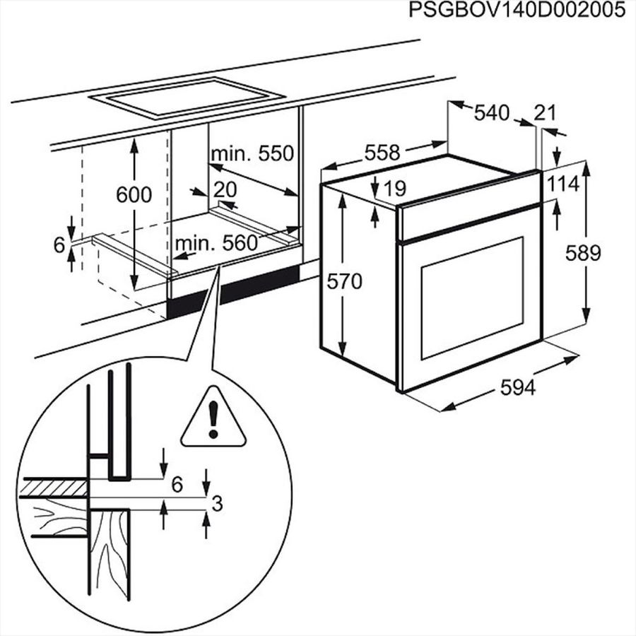 Zanussi zzb510401w духовой шкаф