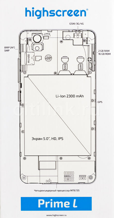 Смартфон highscreen prime l обзор