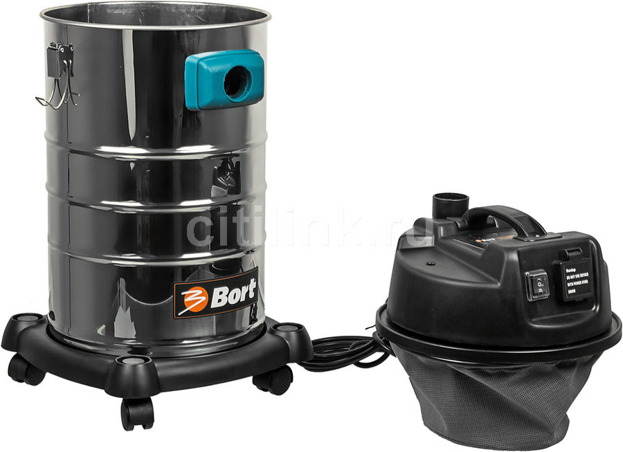 Характеристики Строительный пылесос Bort BSS-1230, серый [98291070 ...