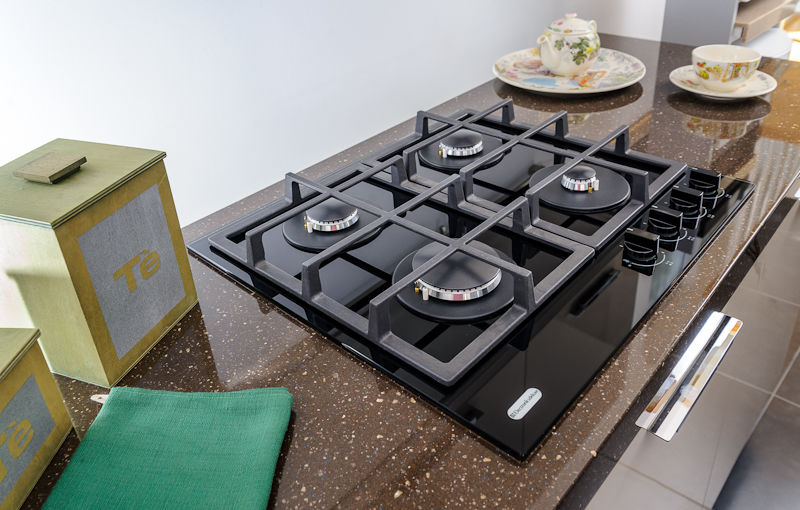 Варочная панель ELECTRONICSDELUXE GG4 750229F -011, независимая, стекло черное