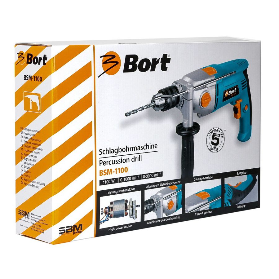 Инструкция, руководство по эксплуатации для дрель ударная Bort BSM-1100 ...