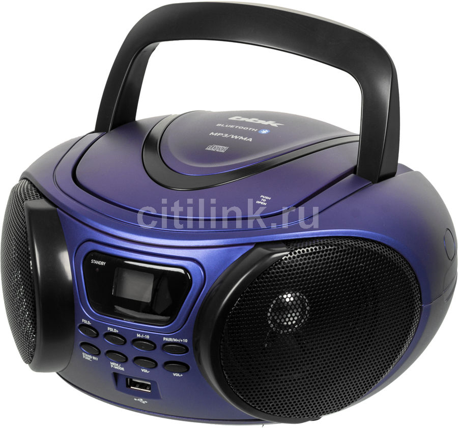 Аудиомагнитола BBK BX170BT, синий