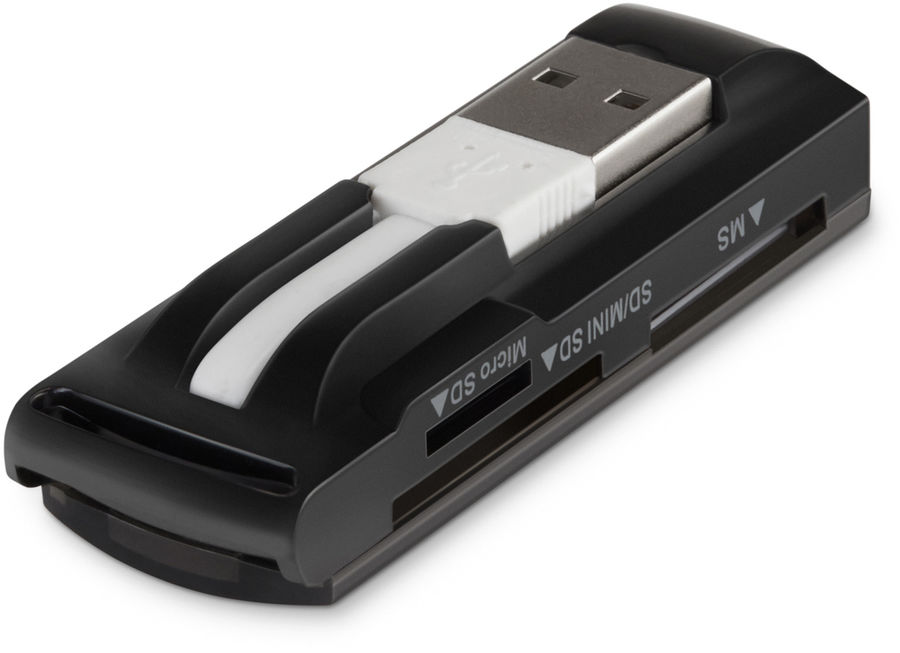 Картридер внешний Buro BU-CR-108, черный - купить в Ситилинк | 389721