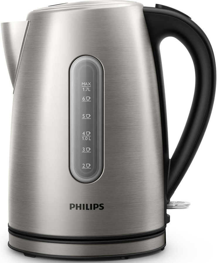 Чайник электрический PHILIPS HD9327/10, 2200Вт, серебристый