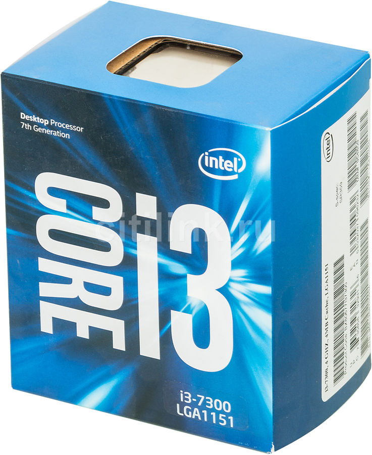 Процессор Intel Core i3 7300, LGA 1151, BOX [bx80677i37300 s r359 ...