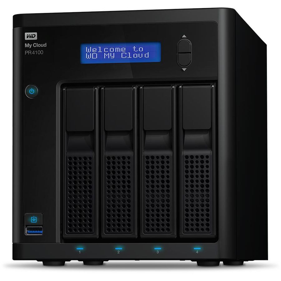 Купить Сетевое хранилище WD MY CLOUD PR4100 WDBKWB0240KBK-EEUE в интернет-магазине СИТИЛИНК, цена на Сетевое хранилище WD MY CLOUD PR4100 WDBKWB0240KBK-EEUE (428110) - Уфа