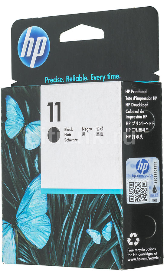 Ответы на вопросы о товаре печатающая головка HP 11 C4810A черный для ...