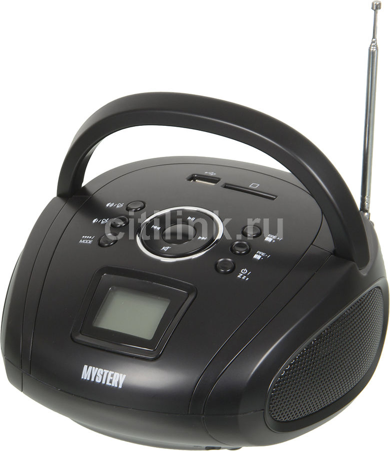 Аудиомагнитола Mystery BM-6004UB, черный - купить в Ситилинк | 435569