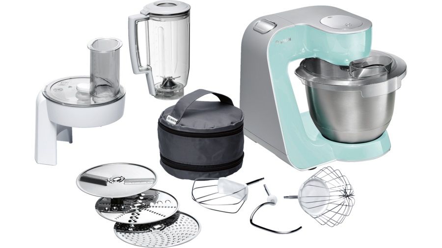 Кухонный комбайн BOSCH MUM58020, мятный/серебристый