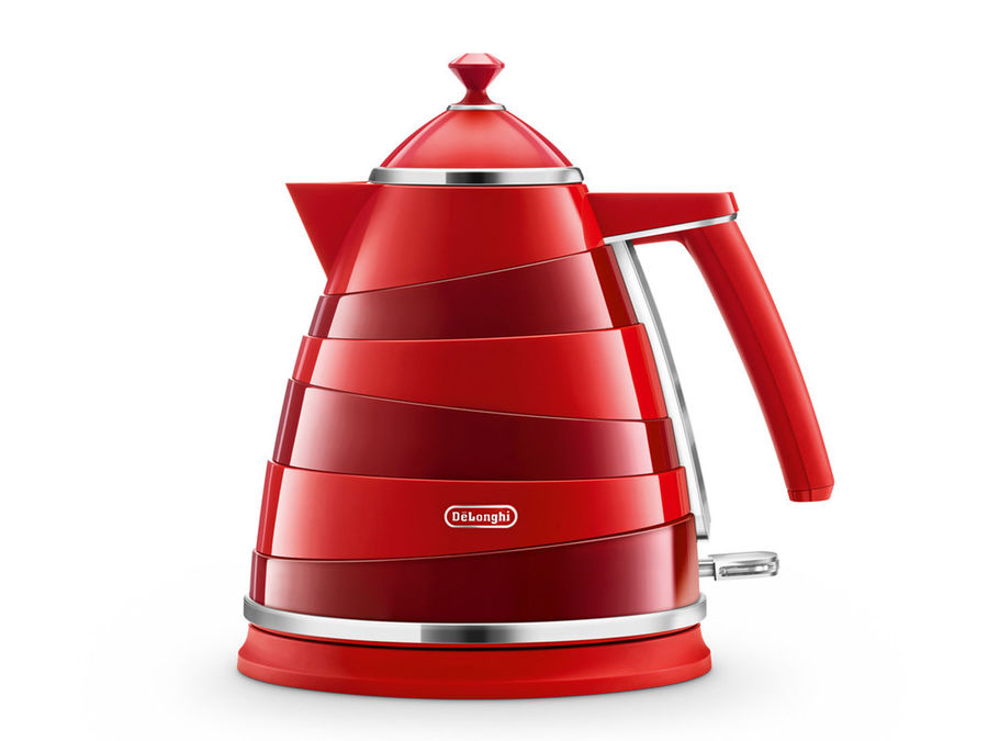 Чайник электрический DELONGHI KBA2001.R, 2000Вт, красный