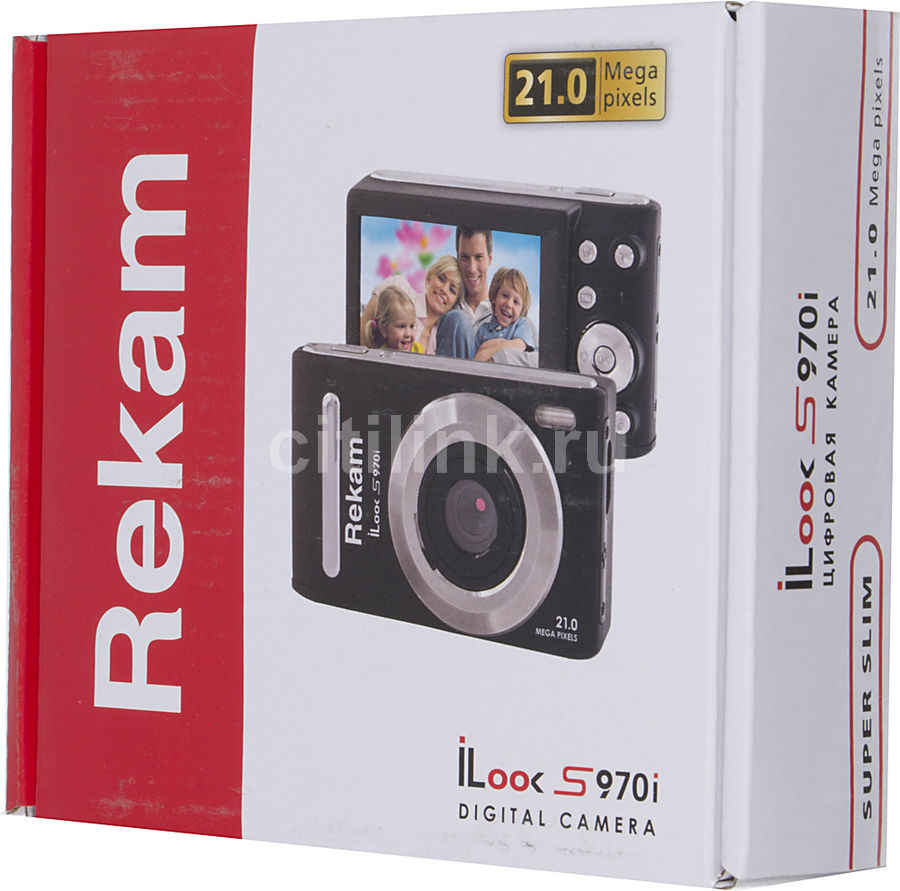 Характеристики товара цифровой фотоаппарат REKAM iLook S970i, черный ...
