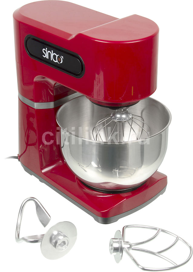 Миксер SINBO SMX 2744, с чашей, красный