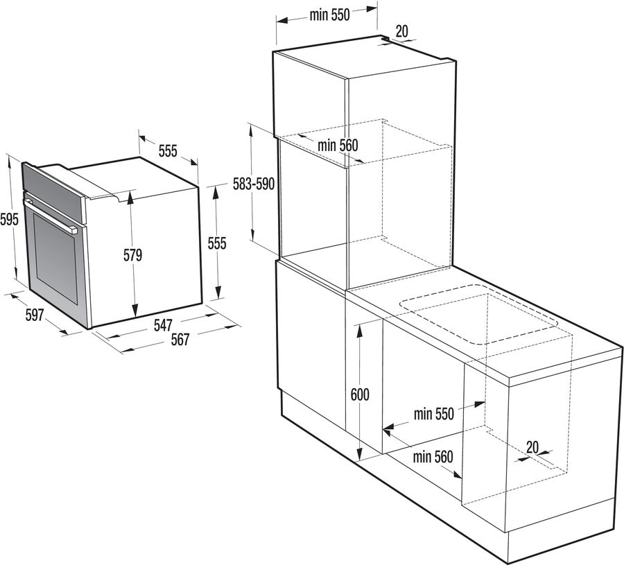 Духовой шкаф gorenje bo635e11w