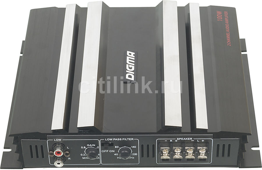 Характеристики Усилитель автомобильный Digma DCP-200, черный (480608 ...