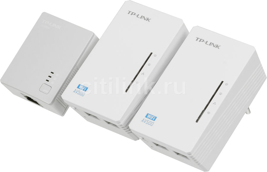 Сетевой адаптер PowerLine/WiFi TP-LINK TL-WPA4220TKIT - купить в ...