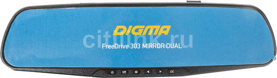 Видеорегистратор digma freedrive 303 mirror dual black обзор