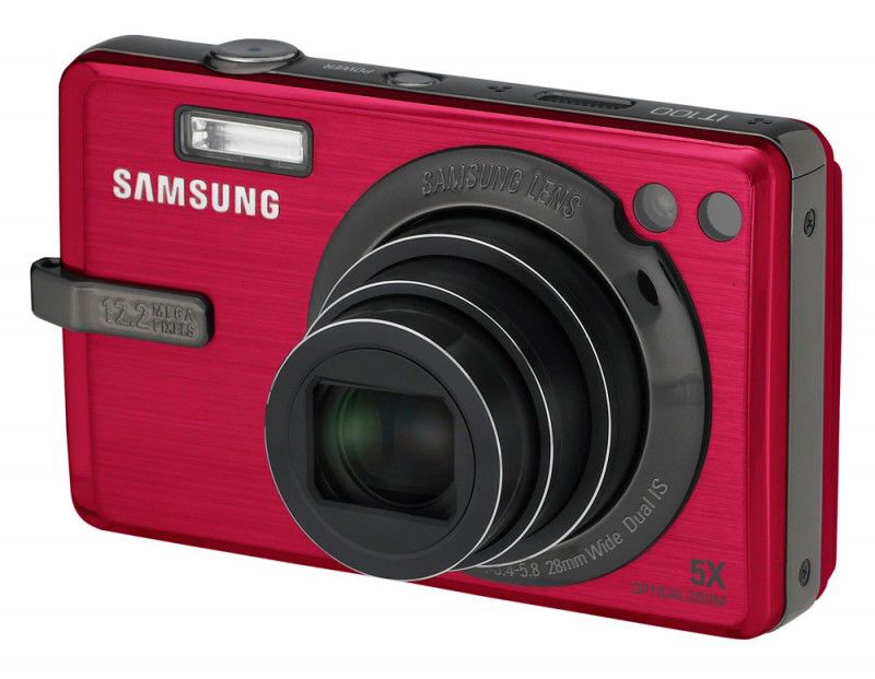 Характеристики Цифровой фотоаппарат Samsung IT100, красный (513540 ...