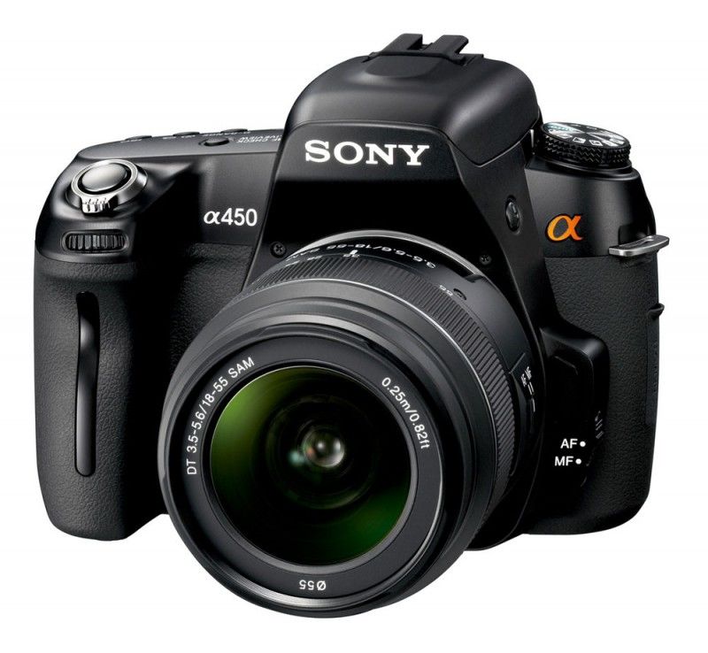 Зеркальный фотоаппарат Sony Alpha DSLR-A450 kit ( 18-55мм SAM f/3.5-f/5 ...