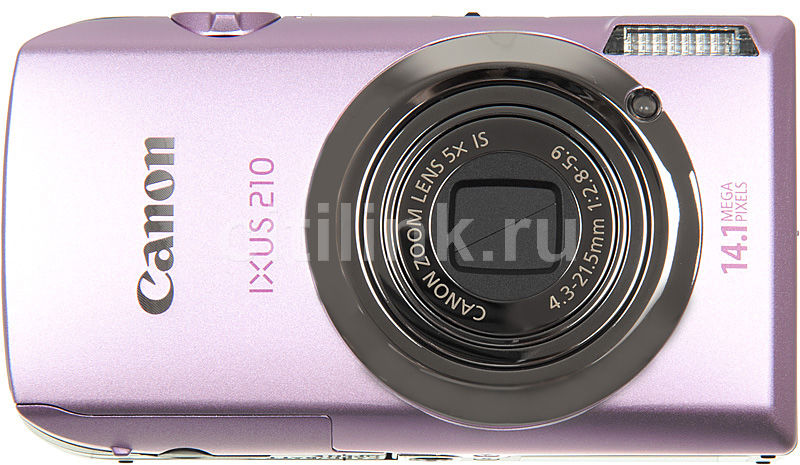 Характеристики Цифровой фотоаппарат Canon IXUS 210, розовый (566109 ...