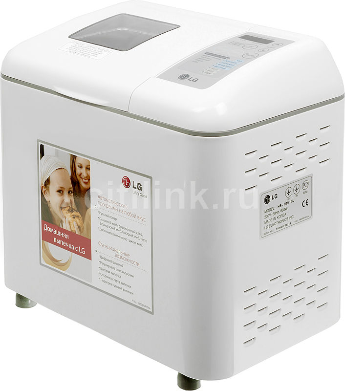 Хлебопечь LG HB1051, белый - купить в Ситилинк | 583505