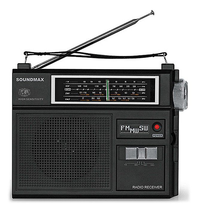 Радиоприемник Soundmax SM-2601, черный – купить в Ситилинк | 587213
