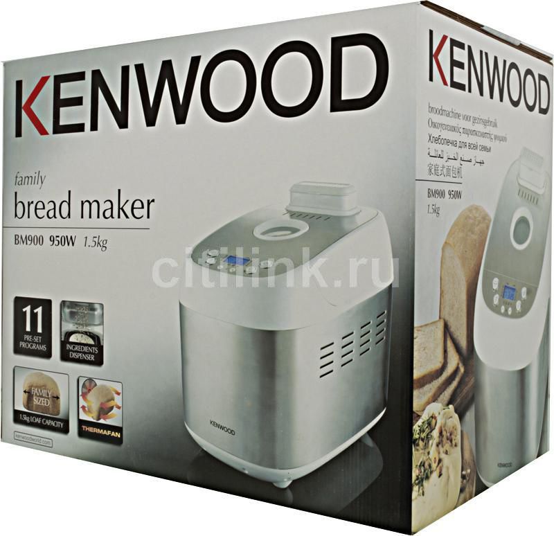 Обзор товара хлебопечь Kenwood BM900, серебристый (607850) в интернет ...