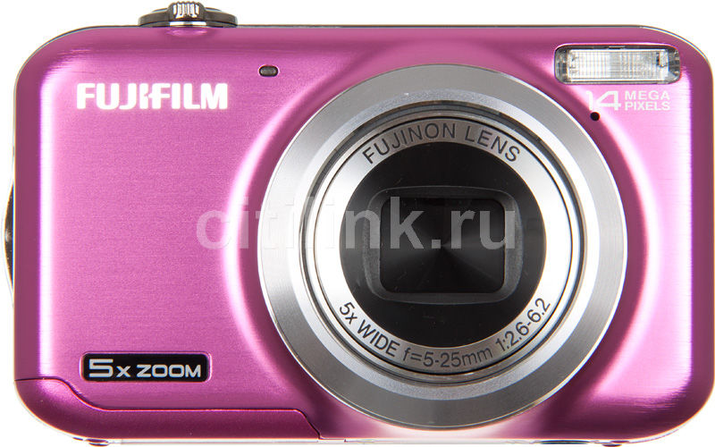 Характеристики Цифровой фотоаппарат Fujifilm FinePix JX300, розовый ...