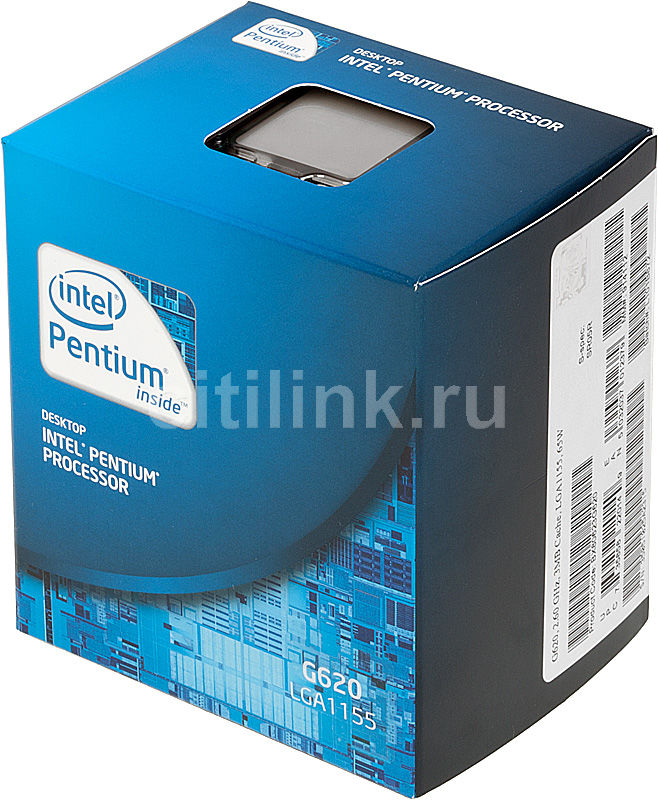 Характеристики Процессор Intel Pentium G620, LGA 1155, BOX [bx80623g620 ...