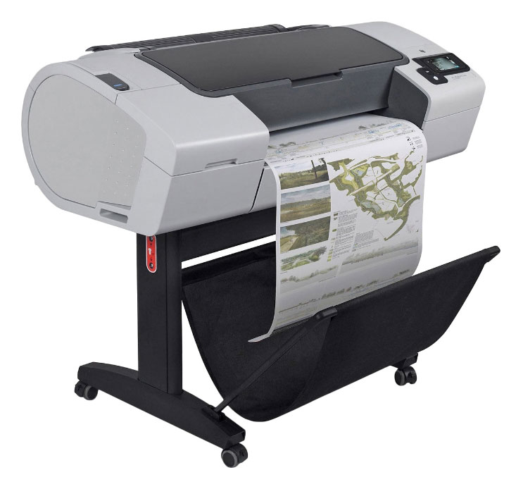 Замена картриджа в плоттере hp designjet t790