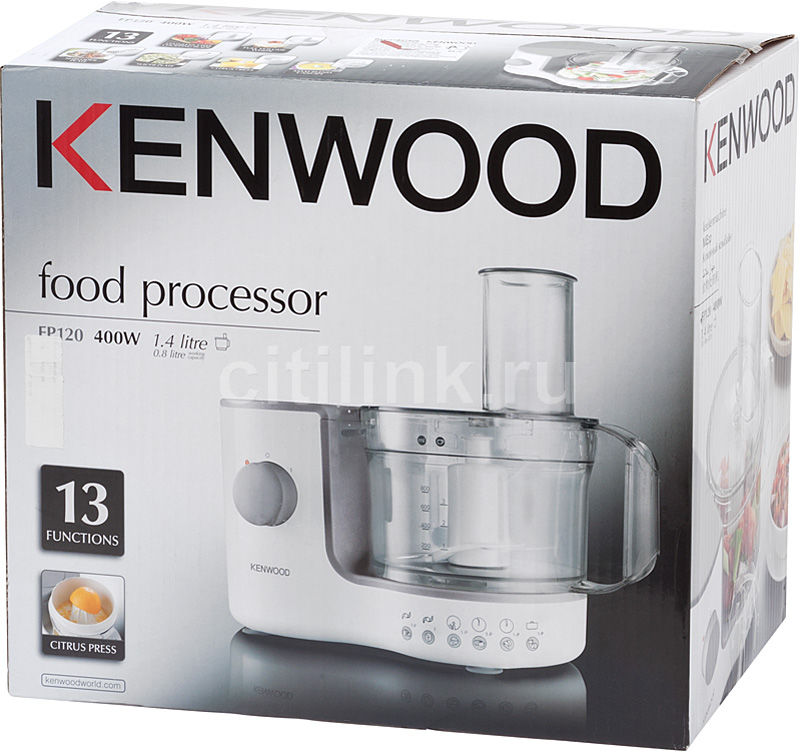 Характеристики Кухонный комбайн Kenwood FP120, белый (625137) смотреть