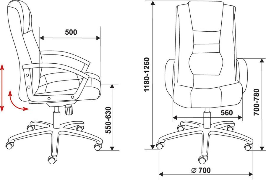 Кресло руководителя бюрократ t 9906axsn