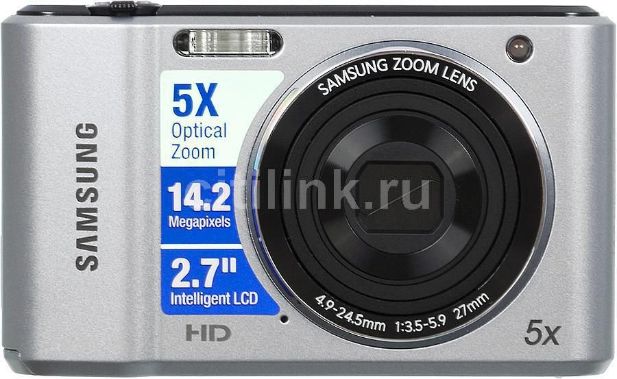 Цифровой фотоаппарат Samsung ES90, серебристый - купить в Ситилинк | 678924