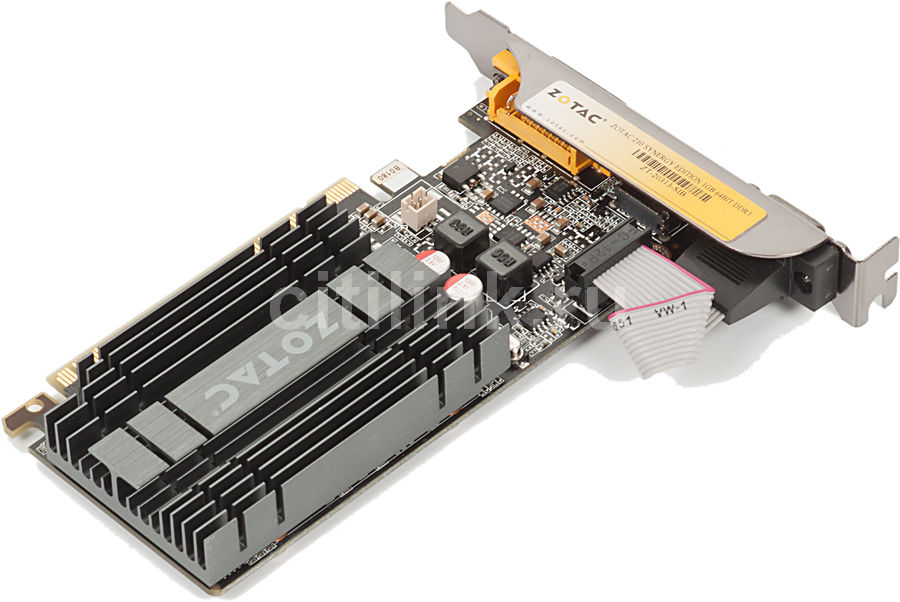 Видеокарта ZOTAC NVIDIA GeForce 210, 1ГБ, DDR3, Low Profile, oem [zt ...